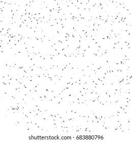 Seamless texture with randomly disposed spots. Geometric monochrome abstract pattern with points. Background black and white. Vector illustration.