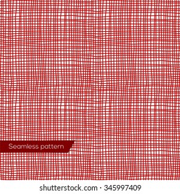 Seamless texture of red canvas vector eps 10