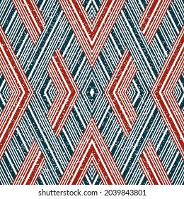 Seamless texture with red and green bands. Seamless vector illustration eps 10.