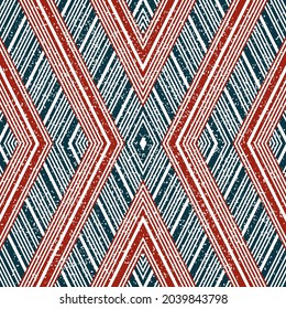 Nahtlose Textur mit roten und grünen Linien. Nahtlose Vektorgrafik eps10.