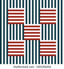 Seamless texture with red and green stripes.