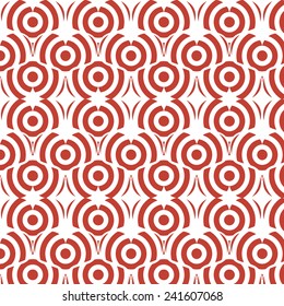 Seamless texture - red heart as a target