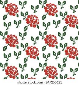 Seamless Texture of a Red Rose