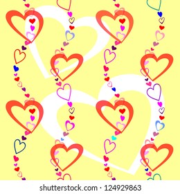 Seamless texture for registration of the Saint Valentine's day