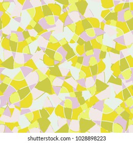 Seamless texture resembling a colored stained glass window. Summer colors. Very fashionable.