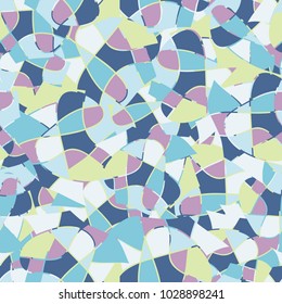 Seamless texture resembling a colored stained glass window. Summer colors. Very fashionable.