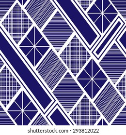 Seamless texture with rhombus. Abstract background