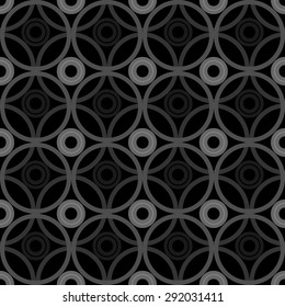Seamless texture with rings. Abstract background