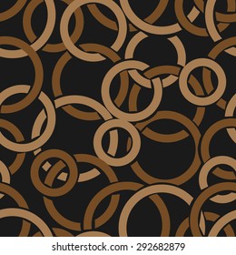 Seamless texture with rings. Abstract background