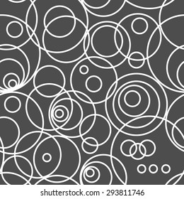 Seamless texture with rings. Abstract background