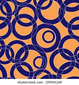 Seamless texture with rings. Abstract background