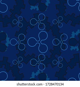 Nahtlose Textur mit Rippenbild für die Verwendung im Grafikdesign