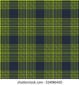 Seamless texture of rough cotton fabric with plaid