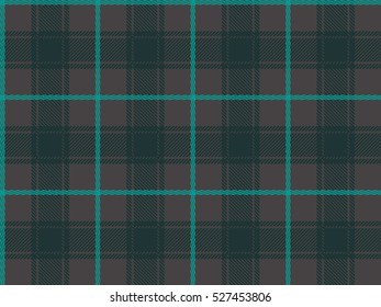 Seamless texture of rough cotton fabric with plaid