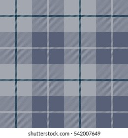 Seamless texture of rough cotton fabric with plaid