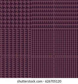 Seamless texture of rough cotton fabric with plaid