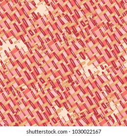 Seamless texture. Rough drawing of a multicolored old burlap. Grunge style. Cheerful coloring.