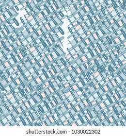 Seamless texture. Rough drawing of a multicolored old burlap. Grunge style. Cheerful coloring.