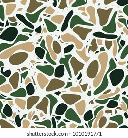 Seamless texture roughly imitating masonry. Camouflage for hunting, tourism, fishing and fashion. Drawing for backgrounds and design.