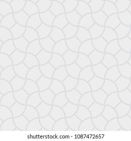 Seamless texture or round dumble pattern vector design. Concrete paver block pavement floor or brick for landscape, outdoor, garden by paving on ground. That patio, sidewalk, road, walkway or footpath
