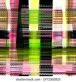 Seamless texture with rug effect. Folkloric pattern. Abstract vector background for web page, banners backdrop, fabric, home decor, wrapping