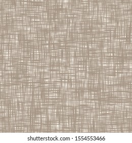 Seamless texture of sackcloth fabric in beige color for your design. Vector illustration.