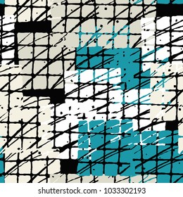 Seamless texture of scratched squares.
Humorous camouflage.
