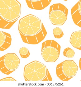 Seamless texture of slices of banana