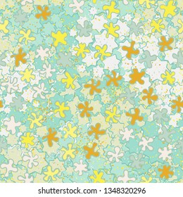 Seamless texture. Small blots randomly located on an abstract background.