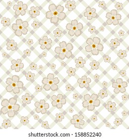 Seamless texture with small flowers.