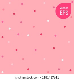 Seamless Texture with Small Pink Dot. Pink Polka Dot Pattern Background Vector Illustration