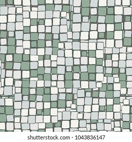Seamless texture of small rounded squares drawn by hand.
Checkered camouflage for nice people.