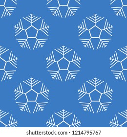 Seamless texture of snowflakes