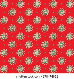 Seamless texture with snowflakes.
