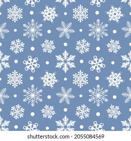 seamless texture with snowflakes. christmas or winter pattern