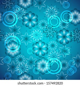 seamless texture with snowflakes. Eps 10