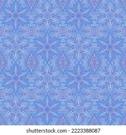 Seamless texture with snowflakes and frosty pattern.