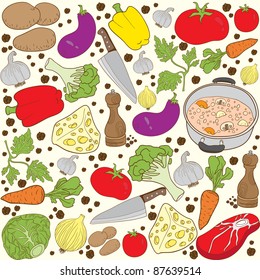 Seamless texture soup cooking