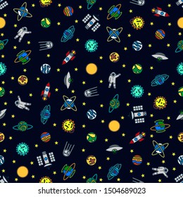 Seamless texture "Space". Great for scrapbooking.