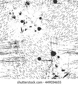Seamless texture. The spots, strokes, scrapes. Grunge style. Repeated pattern. Abstract graphic background.