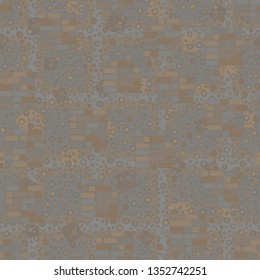 Seamless texture. Square brick walls on the abstract background.
