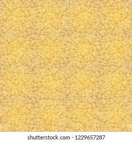 Seamless texture. Square suns against the background of the colors of the old paper.