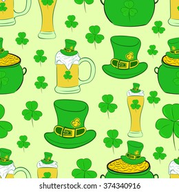Seamless texture St. Patrick's Day
