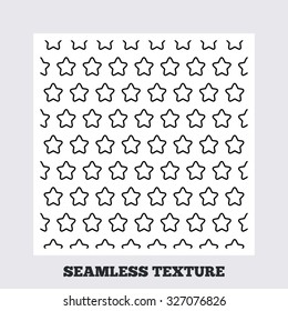 Seamless texture. Stars lines texture. Stripped geometric seamless pattern. Modern repeating stylish texture. Flat pattern on white background. Vector