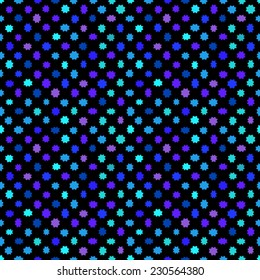 Seamless texture, stars shine.