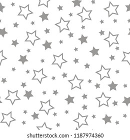 Seamless texture of a Stars. Vector illustration. Stars vector background.