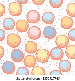 Seamless texture. Stone round boulders on the abstract background.