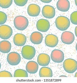 Seamless texture. Stone round boulders on the abstract background.