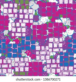 Seamless texture. Stone square shapes on the background of an abstract field.