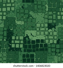 Seamless texture. Stone square shapes on the background of an abstract field.